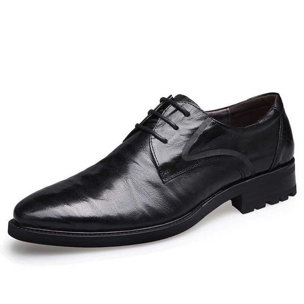 

men's four seasons genuine leather business shoes layer suede fashion ess men's, Black