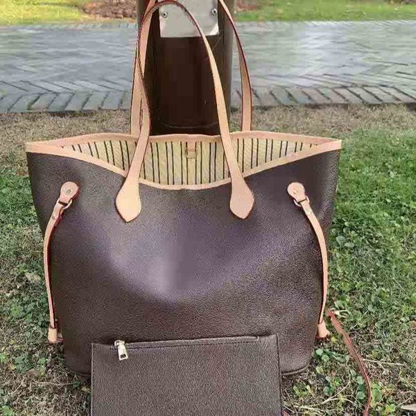 

luxurys large designer tote pochette bag women crossbody handbag plain patchwork genuine leather soft hard open pocket single travel messeng