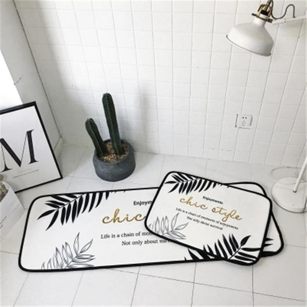 

carpets nordic modern garden green plants simple door entrance floor mat bedroom bed pad kitchen carpet non-slip