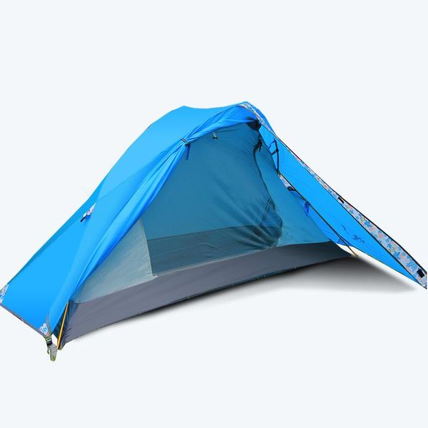 

tents and shelters outdoor single tent double-layer rainstorm windproof lightweight camping ultra light