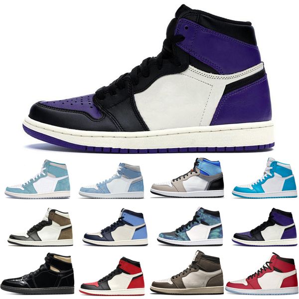 

brand new 1s man's basketball shoes turbo green royal unc dark mocha obsidian tie dye court purple bred toe cactus jack chicago twist u