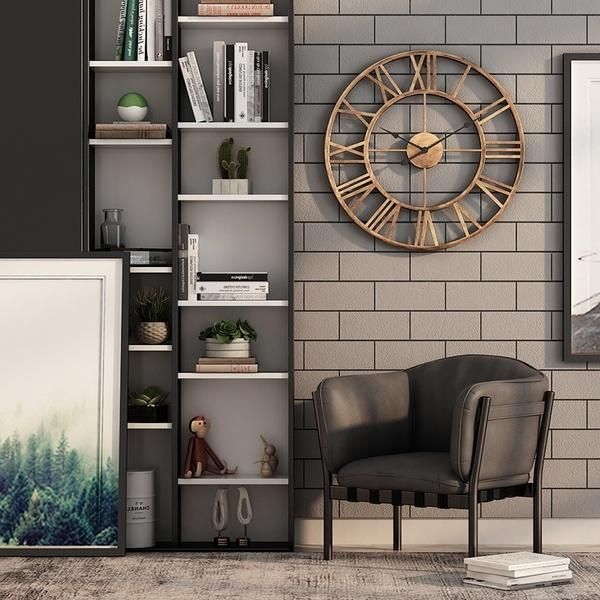 

wall clock vintage home decor livingroom roman round shape decorative decoration accessories gear 40cm/50cm clocks