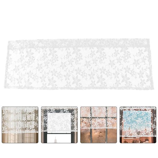 

curtain & drapes 1pc punch-short creative gauze home window accessory white