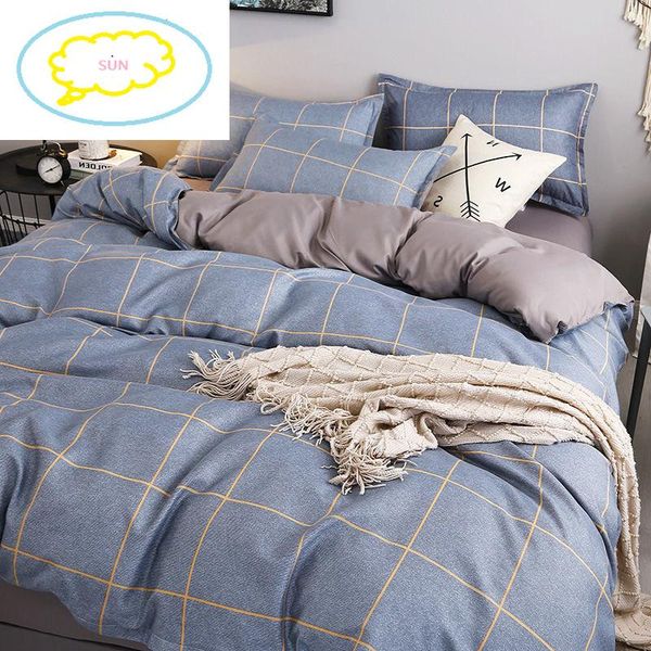 

bedding bedroom four-piece washable quilt cover bed sheet pillowcase student dormitory el supplies three-piece set sets