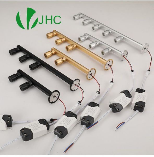 

jewelry lamp 3w dc 12v led spot lights adjustable showcase light for exhibition display mini surface mounted cabinet