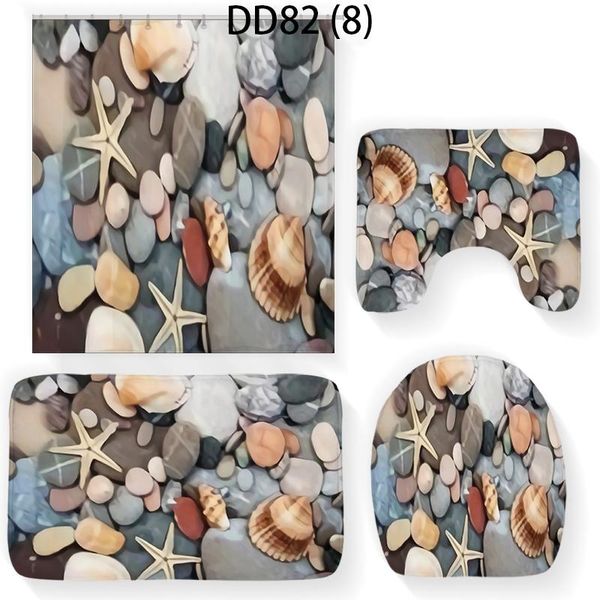 

geometric image bathroom set waterproof shower curtain polyester curtains home