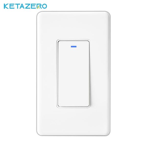 

smart home control ketazero wifi switch single pole 3-way work with alexa or google remote light switches for life