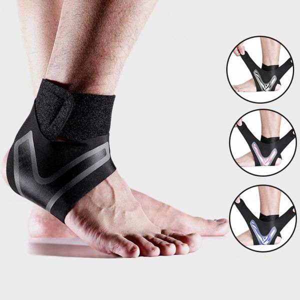 

ankle support fixing supporter sport elastic bandage running football muay thai joint pain socks sprains foot protector, Blue;black