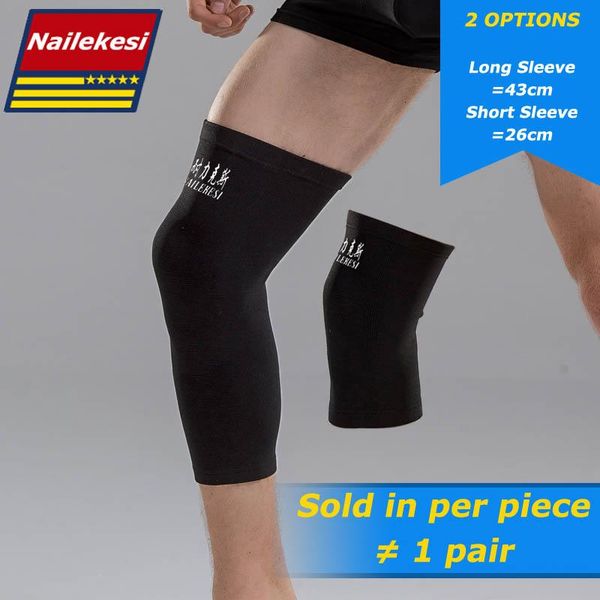 

elbow & knee pads 1 piece sport safety football volleyball basketball kneepads nylon knitted support indoor outdoor supports kneepad, Black;gray