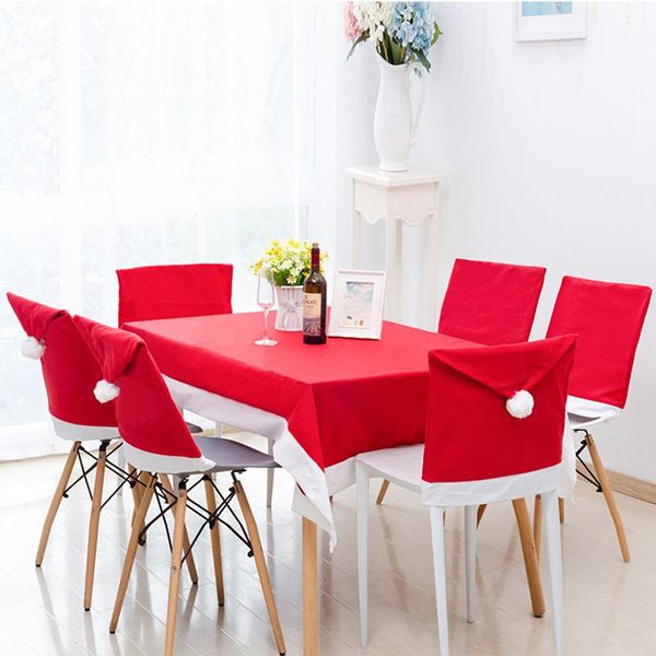 

chair covers non-woven fabric christmas decorations for home xmas cover ornaments of noel year festival party decor natale goods