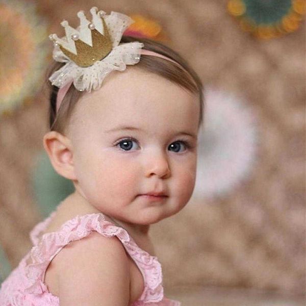 

hair accessories cute kid baby girl toddler lace crown band headwear headband girls children clips resale, Slivery;white