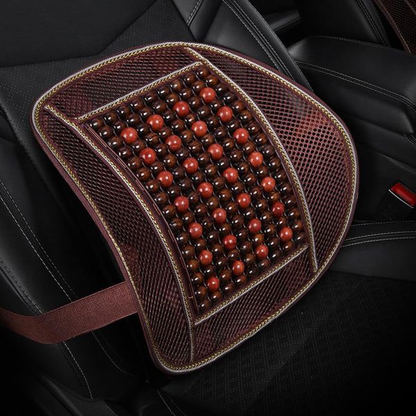 

seat cushions universal woodwork car back support chair massage lumbar waist cushion mesh ventilate pad for office home