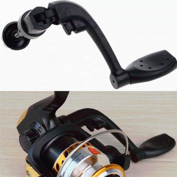 

universal plastic spinning fishing reel handle folding rocking arm 200 model wheel wooden knob tackle accessories baitcasting reels