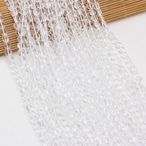 

other natural white crystal oblate semi-precious stones exquisite bead making diy fashion elegant bracelet necklace gift