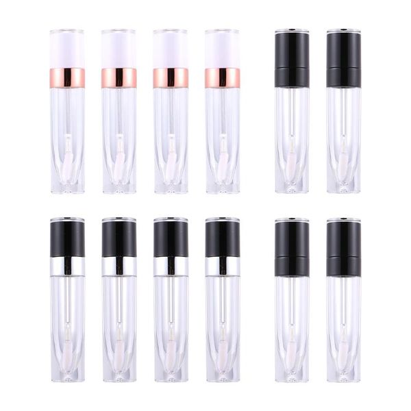 

storage bottles & jars 12pcs round lip gloss containers enamel tube portable for woman