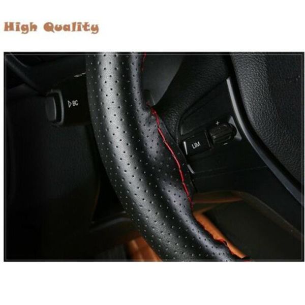 

steering wheel covers unique cover universal with needles thread 1pc 37-38cm black red line