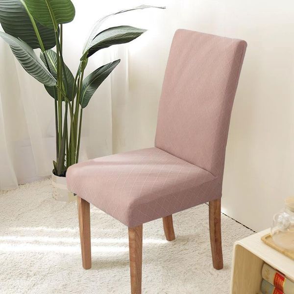 

chair covers universal stretch diamond solid jacquard for wedding dining room office banquet housse