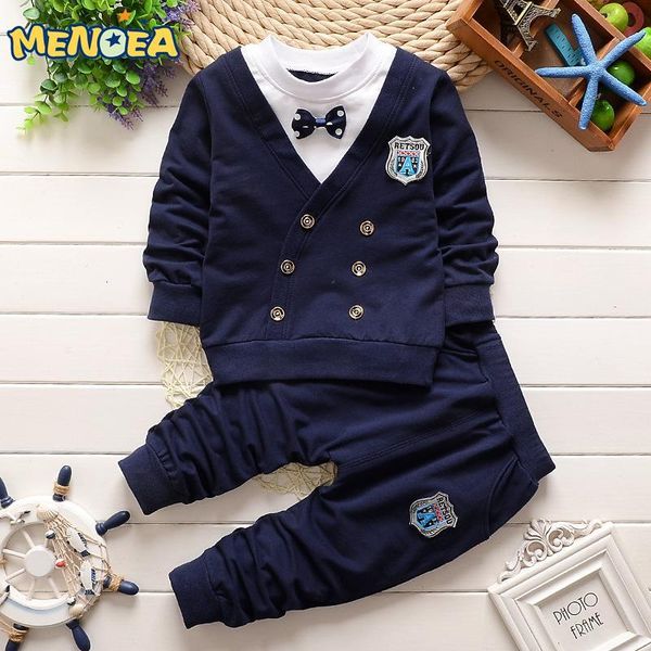 

clothing sets baby boy clothes autumn casual style clothing sets bow handsome lapel short-sleeved track suit children xd5w, White