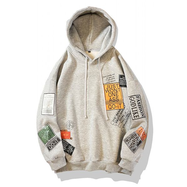 

men women autumn winter print cotton o-neck hoodies sweatshirt men casual loose fit hoodies sweatshirts men women a316 w91, Black