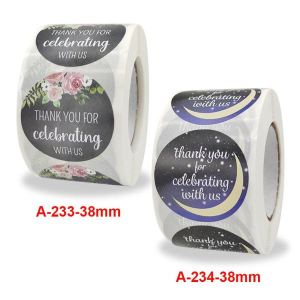 

gift wrap roll up wedding decoration flower thank you baking sticker