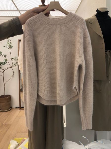 

2021 woman sweaters autumn and winter new fashionable women clothing all match casual long-sleeved knit sweater pullover base sweater luxury, White;black