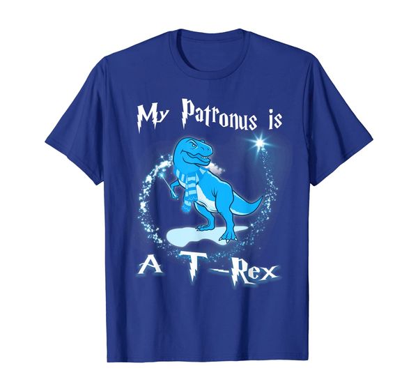 

my patronus is a t-rex shirt dinosaur, White;black