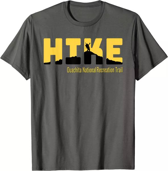 

hike ouachita trail classic hiking t-shirt ng, White;black