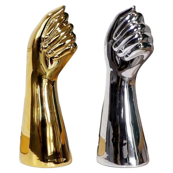 

vases modern hand shape ceramics dry vase artificial flowers pot patio decor