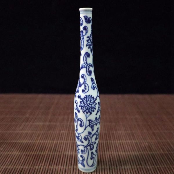 

old chinese blue and white porcelain vase painted flowers pattern a1 vases