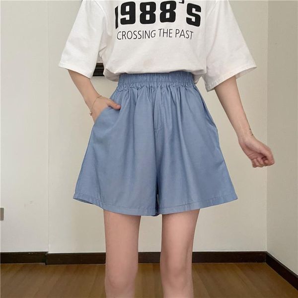 

women's shorts 3 sizes m-xl summer causal loose basic all match wide leg women fashion korean style female short, White;black