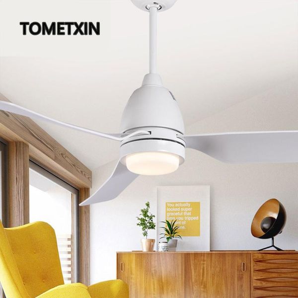 

ceiling fans 44 inch fan with light and remote lighting for home living room led lamp lamps black reverse function silent motor