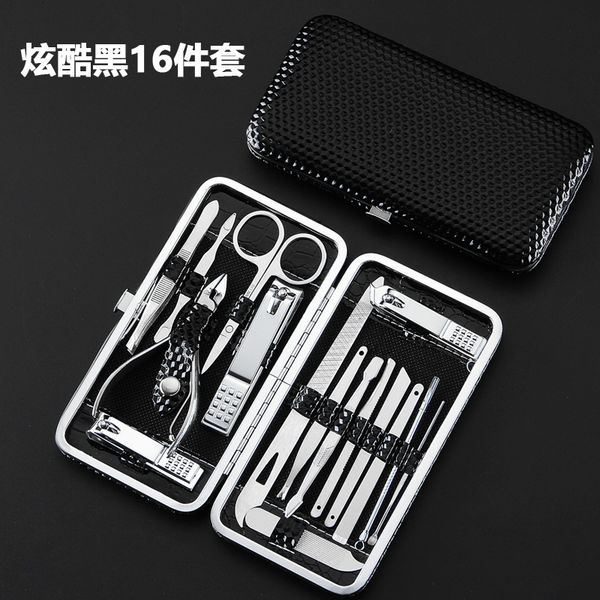 

set 16 piece clipper beauty manicure pedicure knife nail file tool