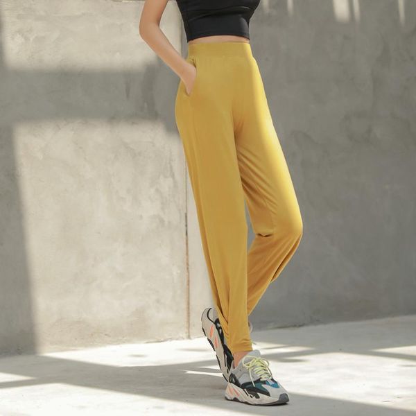 

women's pants & capris loose feet gym running thin quick drying high waist leisure training lady, Black;white