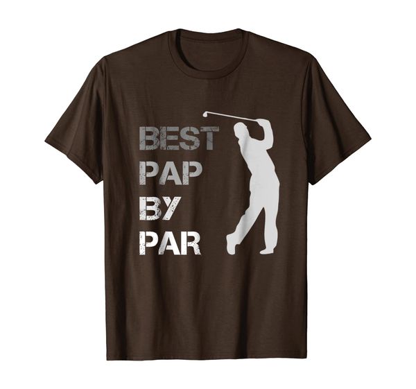 

father's day pap by par funny golf gift shirt, White;black
