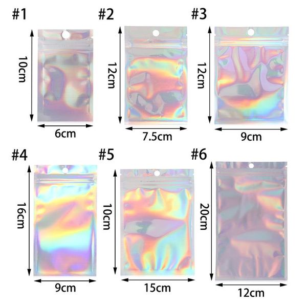 

pcs self seal lashes packaging bag reclosable aluminum foil holographic shiny pouches water proof pouch storage pack retail false eyelashes