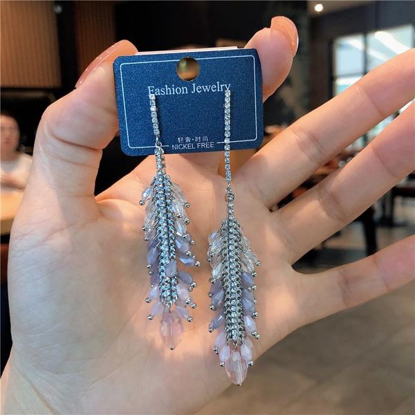 

stud korean style crystal bohemian party earrings womens jewelry gift, Golden;silver