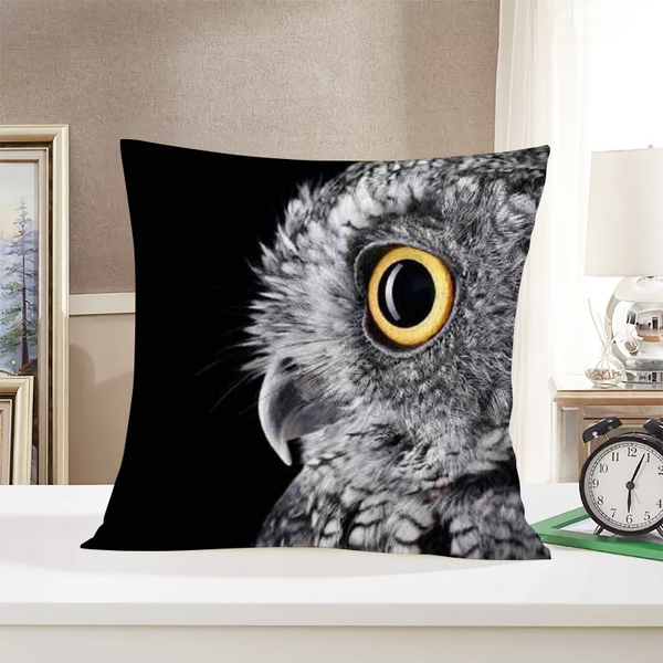 

cloocl animal owl 3d printed cushion removable pillow casual car supplies office throw pillowslip