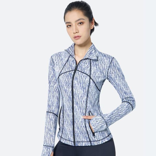 

yoga outfit women's sports jacket long sleeve zipper quick dry sport fitness women running t shirts gym clothing shirt coat female