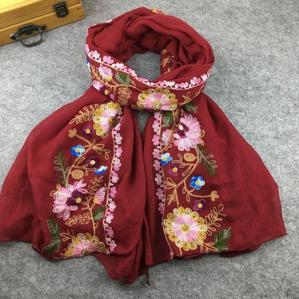 

scarves chinese style shawl Ã©charpe women's scarf embroidered fashion multicolor multi-functional national wind, Blue;gray