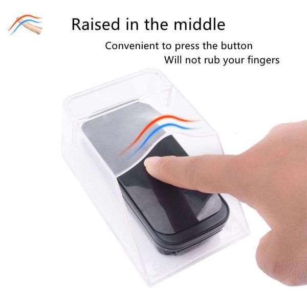 

doorbells waterproof doorbell protection cover prevent raining outdoor wireless door ring bell transmitter launchers shield transparent