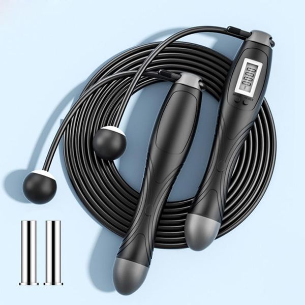 

smart counting skipping rope weight-bearing steel wire sports racing fitness ropeless resistance bands