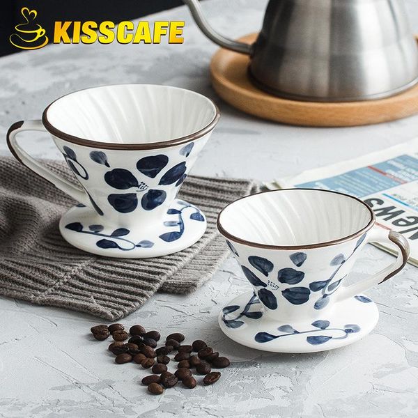 

coffee filters hand painted ceramic cup espresso filter origami cups v60 funnel drip accessories