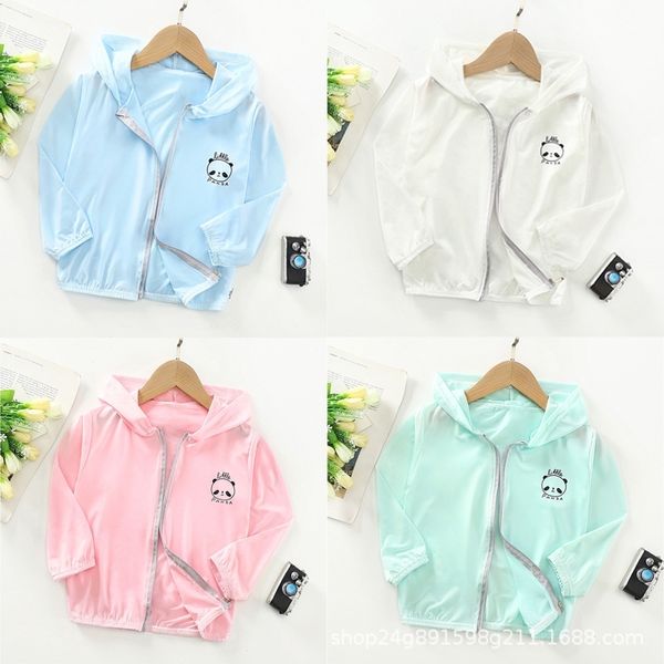 

2021 new summer children's coat thin girl's breathable baby's sunscreen, White