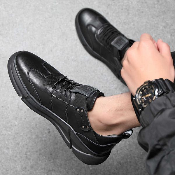 

winter men's sho fashion korean version trend british soft sole psh casual