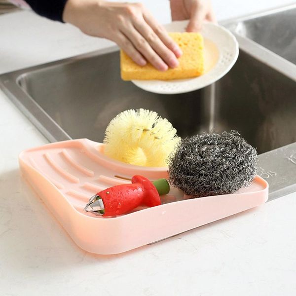 

kitchen storage & organization sponges sink corner shelf wall cuisine dish rack