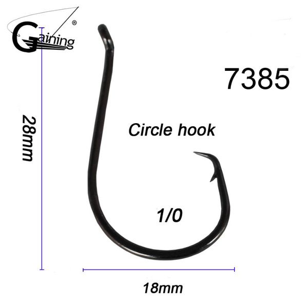 

1/0 fishing hooks stainless steel carbon chemically sharpened ocs circle hook tackle