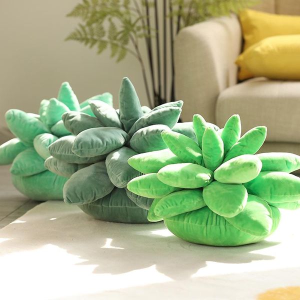 45cmSimulation Succulents Kaktüs Yastık Çocuk Peluş Oyuncaklar Dekorasyon Bahçe Yeşil Severler Sevimli Erkek Kız Hediye Oturma Odası Yatak Odası Ev Mobilya Aksesuarları