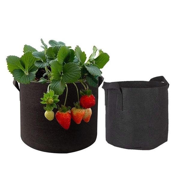 

planters & pots 5pcs vegetable growing planter garden flower planting grow bags felt bag 3 gallons gardening fabric pot