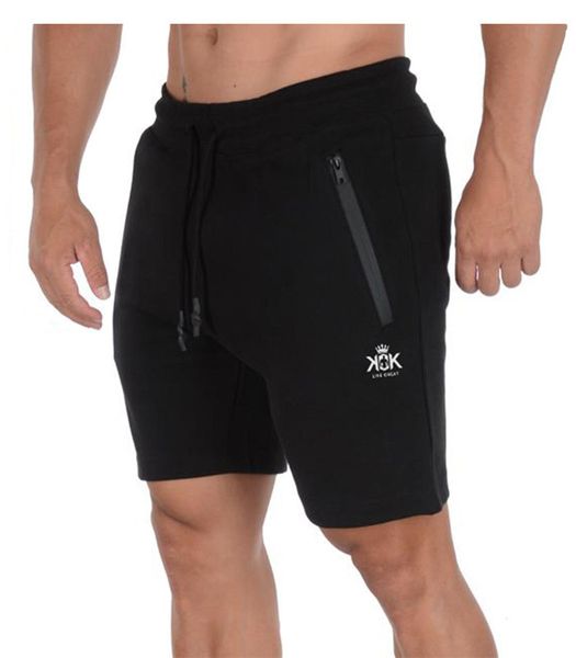Moda casual masculino jogger shorts de compressão moda respirável preto cintura elástica esportes calças atléticas masculino verão casual shorts esportivos