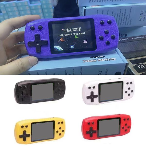 620 in 1 Giochi console Mini Handheld Nostalgic Host Portatile Game Players Box Colour LCD Display Supporto TV Uscita AV PK PXP3 SUP PvP per bambini regalo